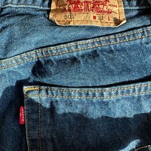 Levi's 501 Vintage Blue Denim Jeans -Shop RLT